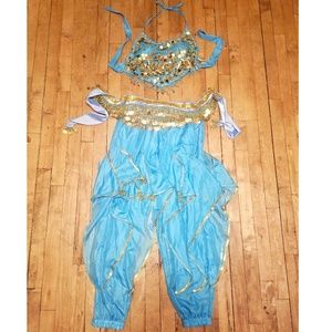 Turquoise Belly Dancing Jasmine Outfit